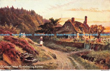 R181295 Cottage Near Godalming. Surrey. S. Hildesheimer. Surrey Views. Series No