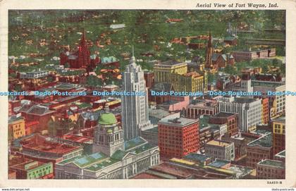 R195817 Aerial View of Fort Wayne Ind Summit City News Agency Genuine Curteich C