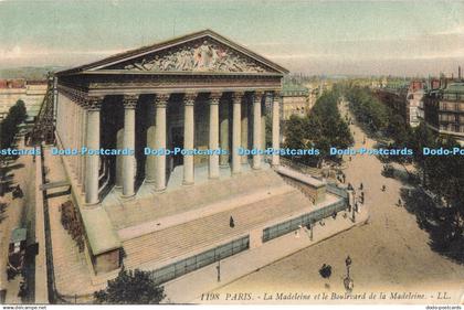 R198668 1198 Paris La Madeleine et le Boulevard de la Madeleine LL