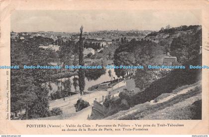 R232713 Poitiers Vienne Vallee du Clain Panorama de Poitiers Trait Tabouleau Tro