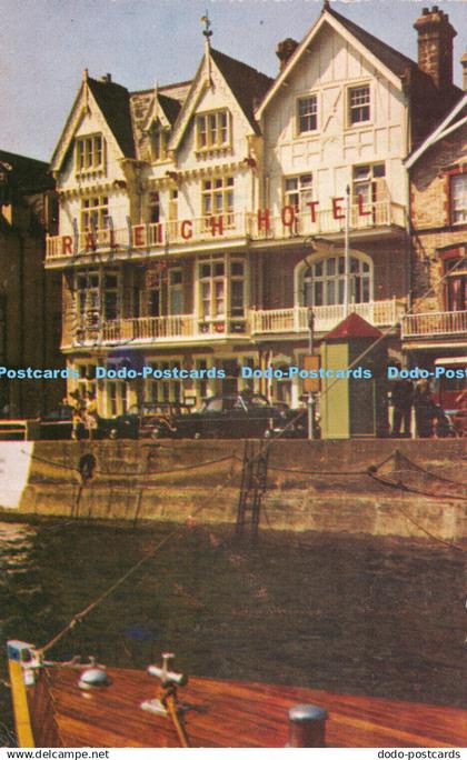 R239524 Raleigh Hotel Dartmouth South Devon Post Card 1964