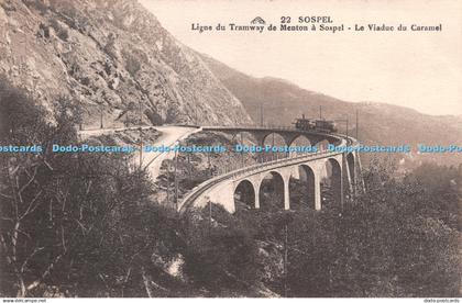 R262686 Sospel Ligne du Tramway de Menton a Sospel Le Viaduc du Caramel C A P Ar