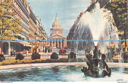 R275988 20 Paris En Flanant Place Edmond Rostand rue Soufflot Pantheon Yvon