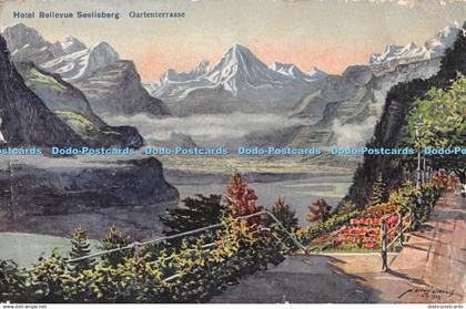 R279849 Gartenterrasse Hotel Bellevue Seelisberg A Trub Aarau 1926