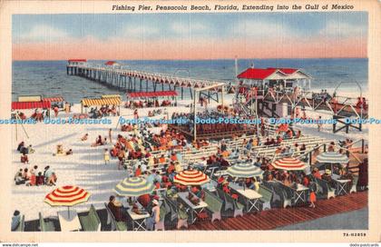 R296179 Fishing Pier Pensacola Beach Florida Extending into the Gulf of Mexico E