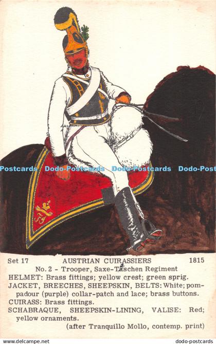 R300240 Austrian Cuirassiers Trooper Saxe Taschen Regiment Tranquillo Mollo No 2