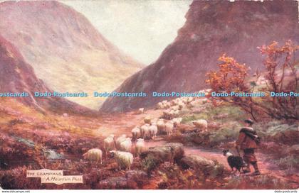 R314711 The Grampians A Mountain Pass Tuck Oilette 7338