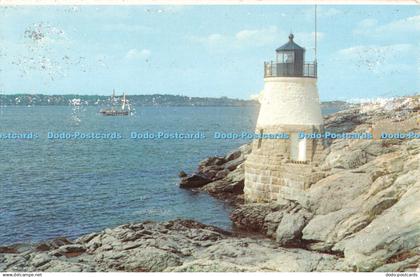 R317253 Castle Hill Light Newport Rhode Island Bob Glander Newport Postcard Serv