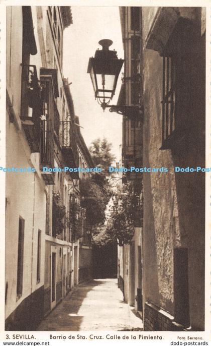 R318501 Sevilla Barrio de Sta Cruz Sevilla Calle de la Pimienta Serrano