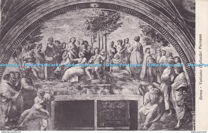 R319584 Roma Vaticano Raffaello Parnaso Anderson Postcard