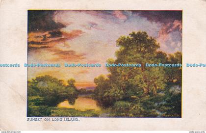 R320456 Sunset On Long Island A C Co Post Card