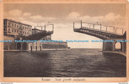 R329432 Taranto Ponte Girevole Semiaperto Ettore de Pace Taranto Riprad Vietata