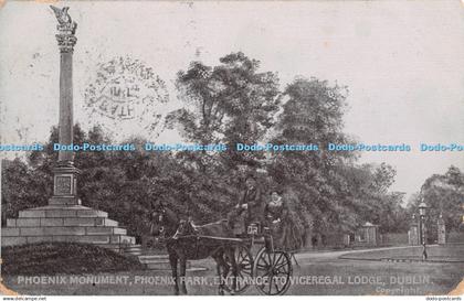 R329924 Dublin Phoenix Monument Phoenix Park Entrance to Viceregal Lodge D and D