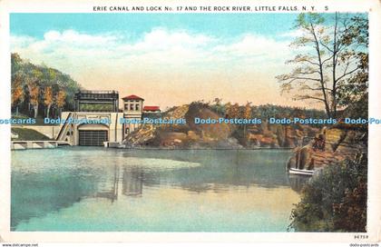 R346622 N Y Little Falls Erie Canal and Lock No 17 and the Rock River C W Hughes