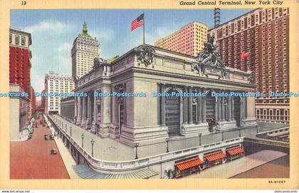 R357758 19 Grand Central Terminal New York City Alfred Mainzer C T Art Colortone