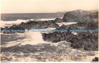 R358646 Rock Scenery Port Isaac F A Maycock The Little Art Shop RP