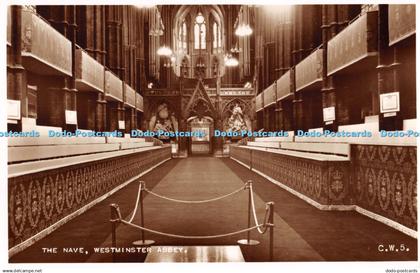 R393853 The Nave Westminster Abbey C W 5 Westminster Abbey Coronation Souvenir J