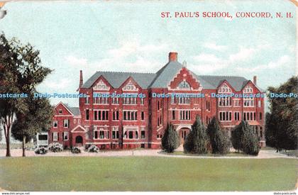 R412739 Concord N H St Paul School Postcard