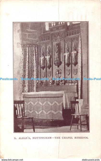 R420483 Nottingham S Alban The Chapel Reredos 1909