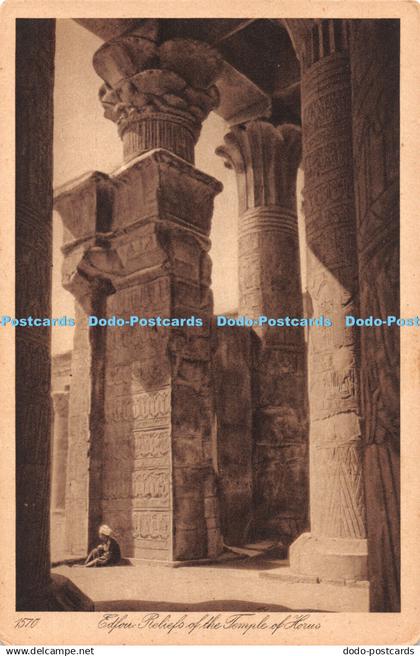 R464415 1570 Edfou Reliefs of the Temple of Horus Lehnert and Landrock Egypt