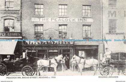 R467874 Reading Broad Street Peacock Inn Reading Libraries 1895