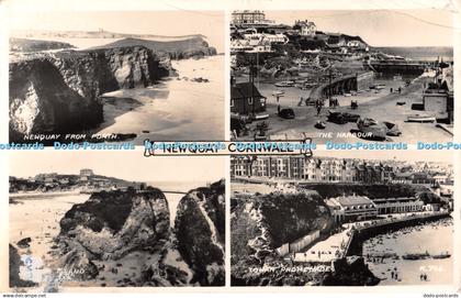 R488799 Newquay Cornwall Newquay from Porth The Harbour Valentine RP Multi View