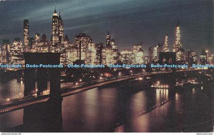 R490816 Brooklyn Bridge at Night Progressive Publications 1964