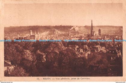 R494909 35 Rouen Vue generale prise de Canteleu La Cigogne 1950