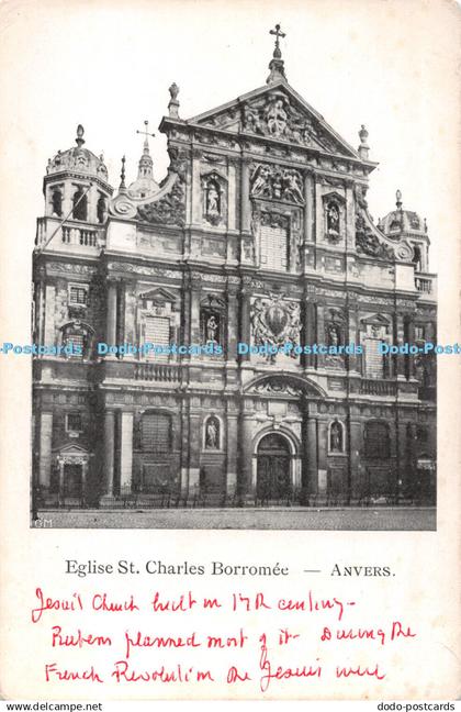 R495650 Anvers Eglise St Charles Borromee Postcard