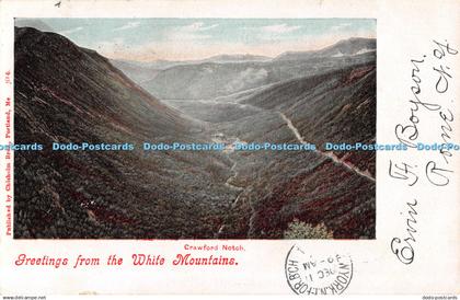 R496880 Crawford Notch Greetings from the White Mountains Chisholm Bros No 6 190