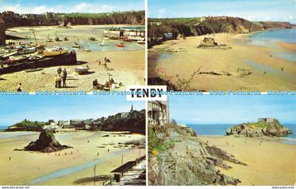 R579349 Tenby Gunfort Gardens North Bay North Bay from the Harbour Multi View