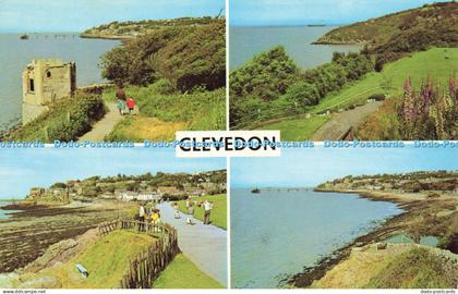 R581962 Clevedon The Pier from Salthouse Point Ladye Bay From Green Beach Multi