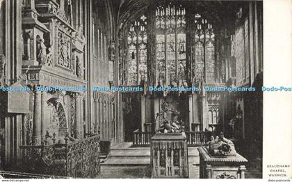 R609669 Warwick Beauchamp Chapel Postcard