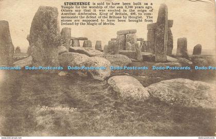 R613973 Stonehenge R Wilkinson 1916