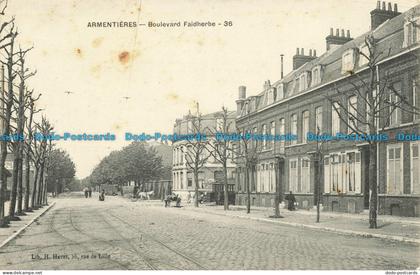 R630618 Armentieres. Boulevard Faidherbe. H. Havet