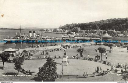 R631196 Rothesay. The Esplanade and Pier. A. D. Henderson. Henderson Silver Glos