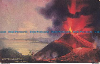 R635813 Italy. Vesuvius in Eruption. Naples