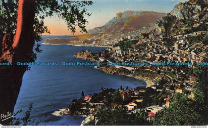 R655135 La Principaute de Monaco. Vue de Roquebrune. Cap Martin. Rella. La Cote