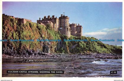 R661389 Ayrshire. Culzean Castle. Showing the Caves. A. D. Henderson. Henderson