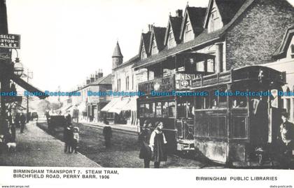 R671271 Birmingham Transport. 7. Steam Tram. Birmingham Public Libraries