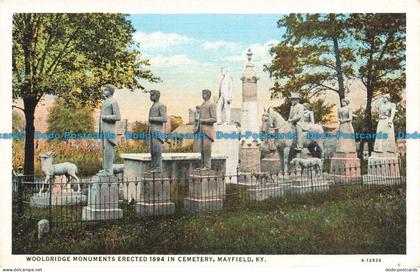 R673888 Mayfield. Ky. Wooldridge Monuments. Curt Teich