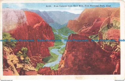 R677038 Utah. Zion National Park. Zion Canyon from East Rim. Carpenter Paper