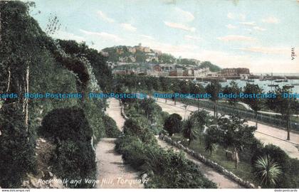 R677571 Torquay. Rock Walk and Vane Hill. F. Frith. 1905