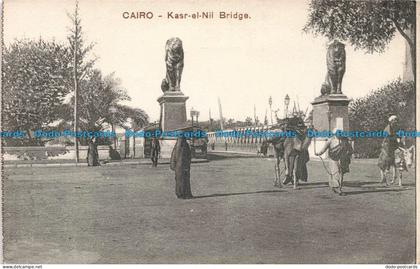 R678645 Cairo. Kasr el Nil Bridge. Cairo Postcard Trust. Series 597