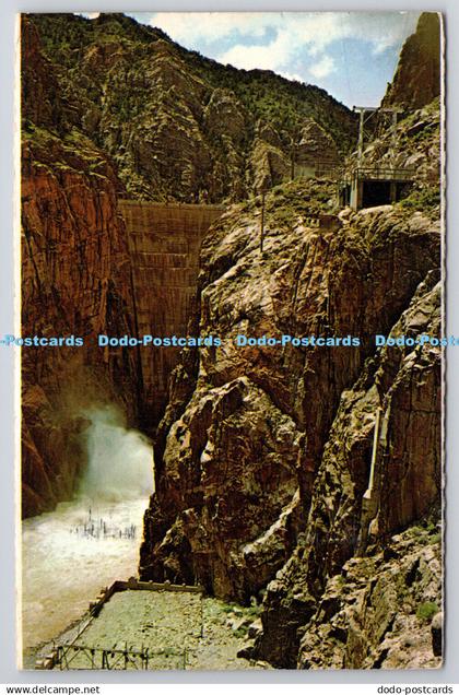 R743144 Buffalo Bill Dam Wyoming Shoshone Distributing Co Plastichrome PM Cody W