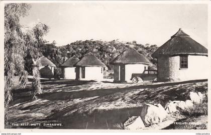 * ZIMBABWE - The Rest Huts - Real Photo postcard