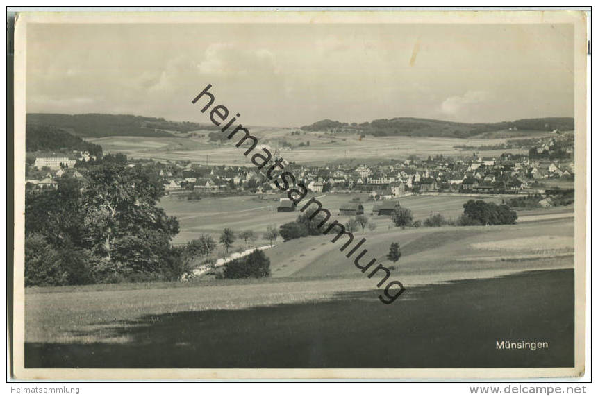 Münsingen - Foto-Ansichtskarte  - Verlag Aug. Schmid Münsingen