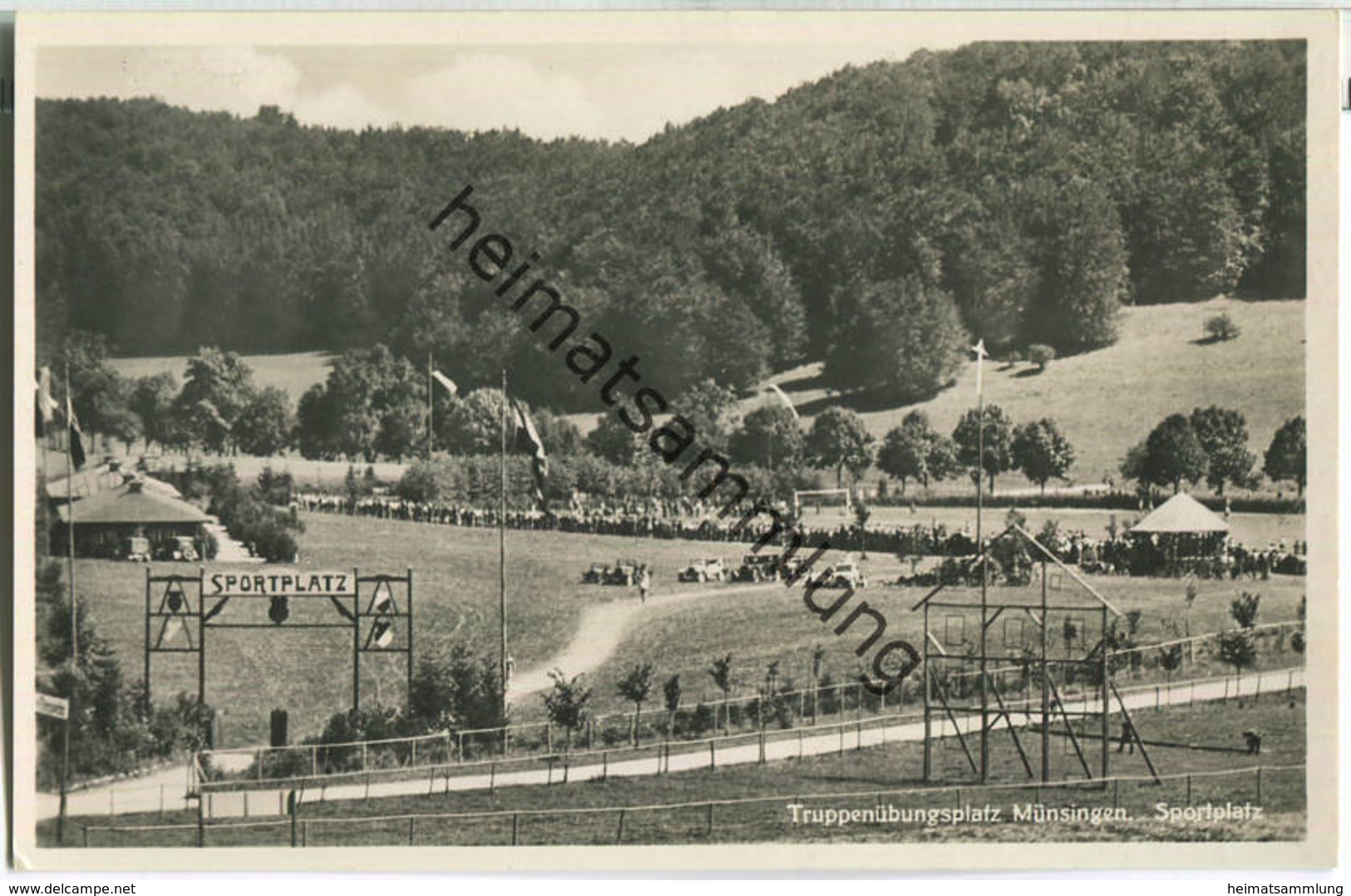 Münsingen - Sportplatz - Foto-Ansichtskarte