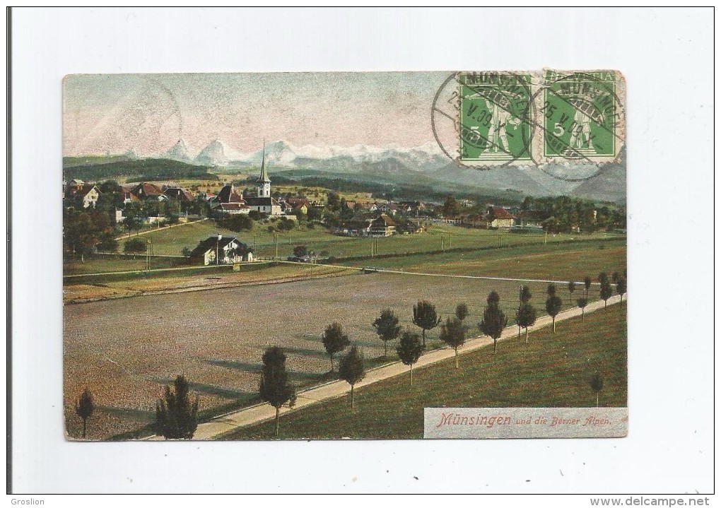 MUNSINGEN UND DIE BERNER ALPEN 1909