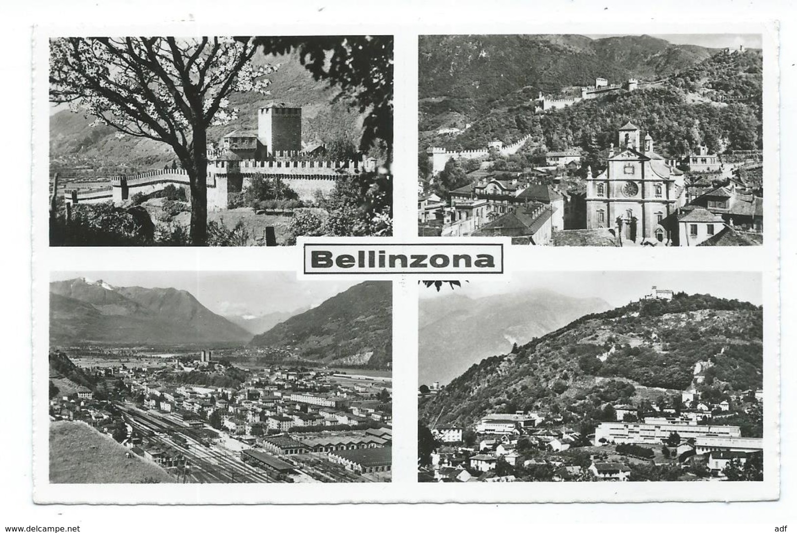 N°2 CPSM MULTIVUES BELLINZONA, BELLINZONE, format 9 cm sur 14 cm environ, CANTON DE TESSIN, SUISSE